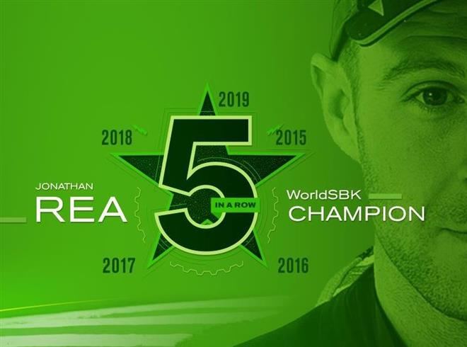 Jonathan Rea vence o quinto título consecutivo no WorldSBK.